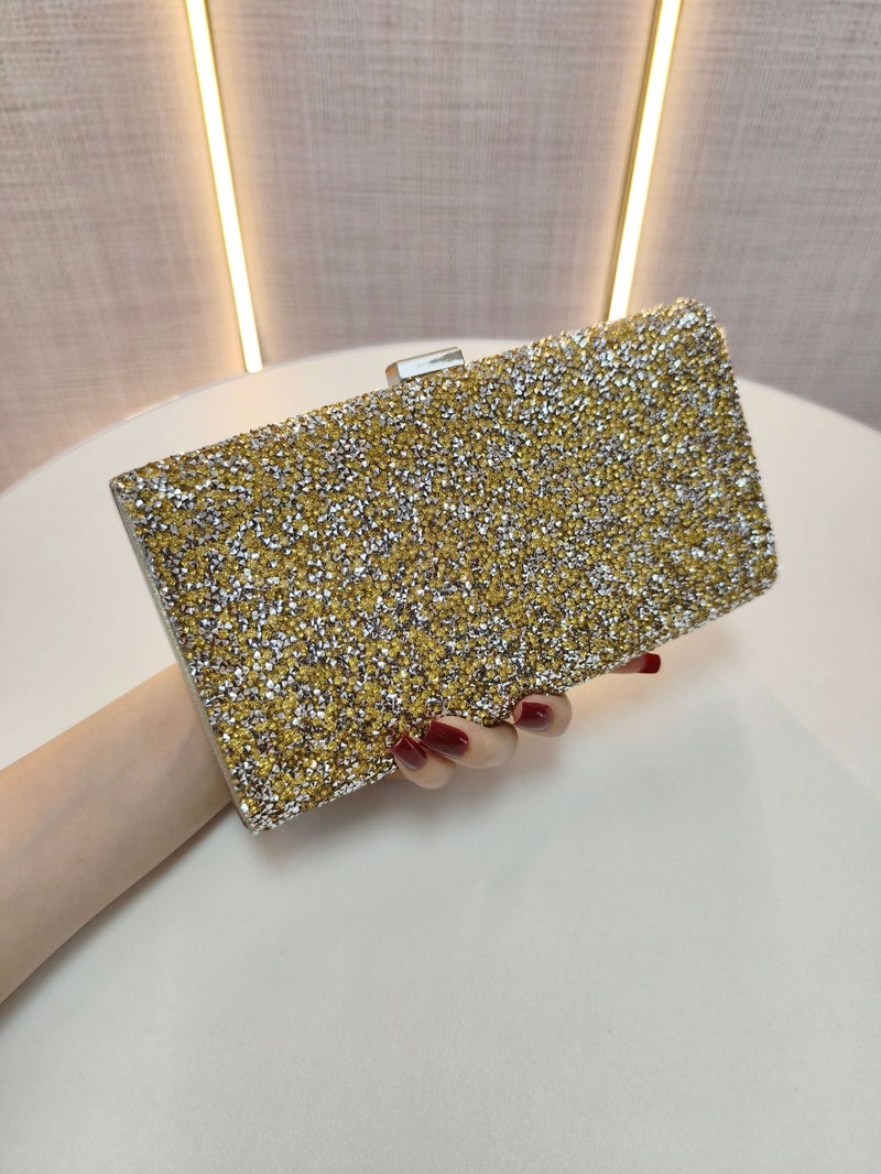 New Full Diamond Women'S Evening Bag Single Shoulder Crossbody Clutch Bag Banquet Evening Dress Bridesmaid Small Bag - Image 3