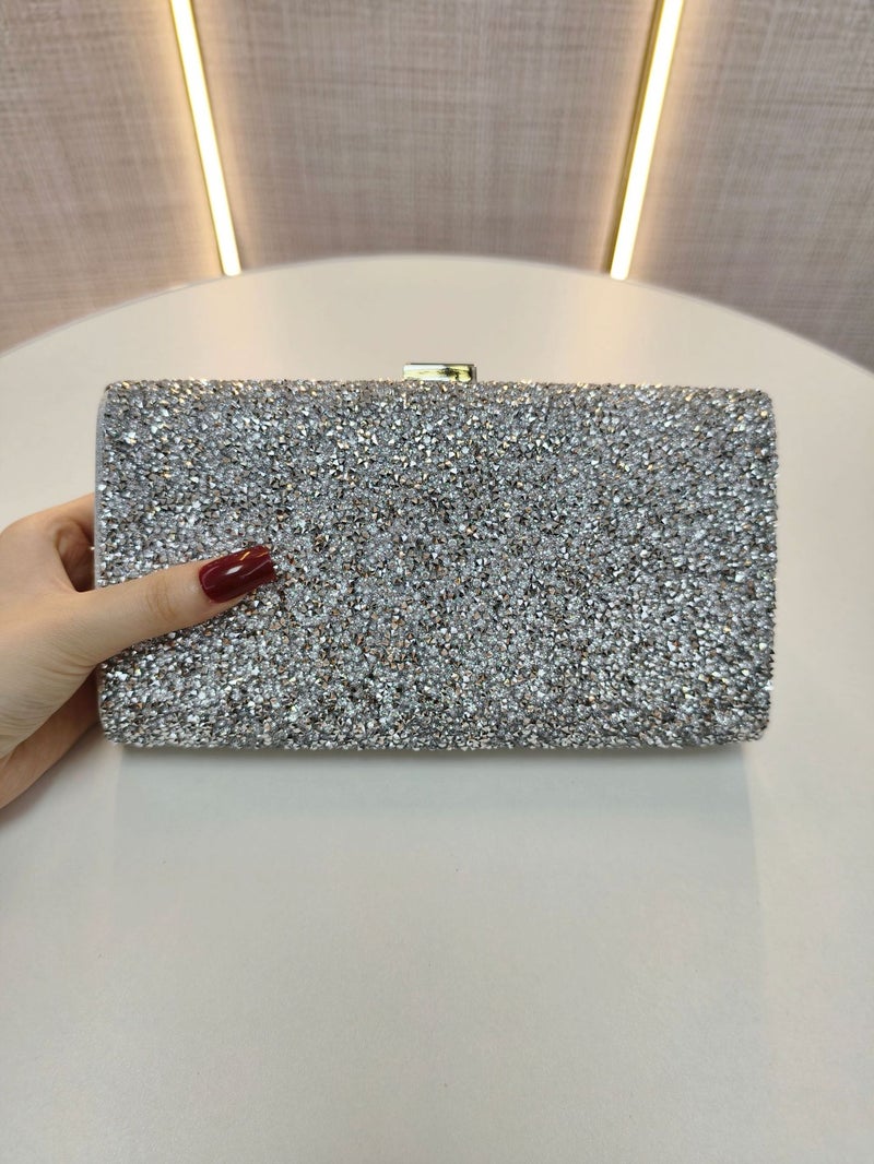New Full Diamond Women'S Evening Bag Single Shoulder Crossbody Clutch Bag Banquet Evening Dress Bridesmaid Small Bag - Image 4