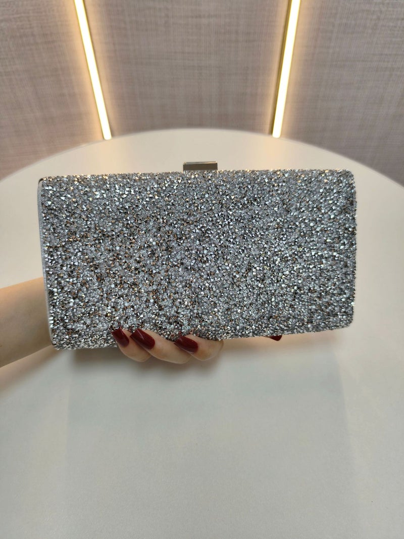 New Full Diamond Women'S Evening Bag Single Shoulder Crossbody Clutch Bag Banquet Evening Dress Bridesmaid Small Bag - Image 5