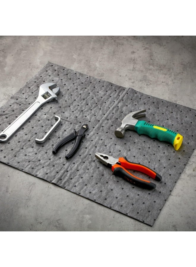 Oil Absorbent Pads Weight Dimpled Pad Garage Accessories Water Absorbent Mat Oil Spill Mat for Absorbing Protecting Home Garage Basement - Image 2
