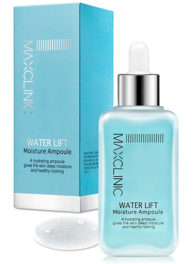 maxclinic Water Lift Moisture Ampoule For Dry Skin Deeply Hydrating Serum For Face Fortifying Facial Serum & Ampoule Korean Skin Care Highly Moisturizing Face Serum (3.38 Fl Oz)  - Image 1