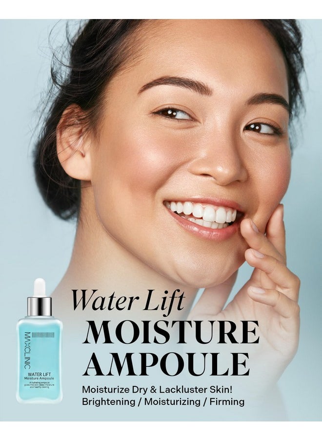maxclinic Water Lift Moisture Ampoule For Dry Skin Deeply Hydrating Serum For Face Fortifying Facial Serum & Ampoule Korean Skin Care Highly Moisturizing Face Serum (3.38 Fl Oz)  - Image 2