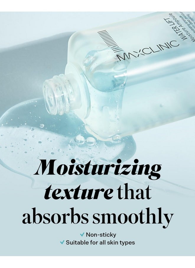 maxclinic Water Lift Moisture Ampoule For Dry Skin Deeply Hydrating Serum For Face Fortifying Facial Serum & Ampoule Korean Skin Care Highly Moisturizing Face Serum (3.38 Fl Oz)  - Image 3