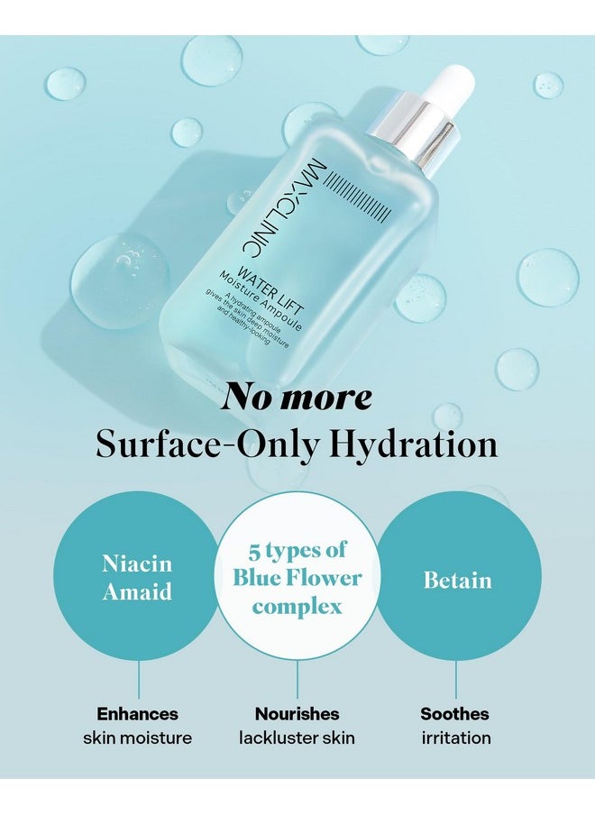maxclinic Water Lift Moisture Ampoule For Dry Skin Deeply Hydrating Serum For Face Fortifying Facial Serum & Ampoule Korean Skin Care Highly Moisturizing Face Serum (3.38 Fl Oz)  - Image 4