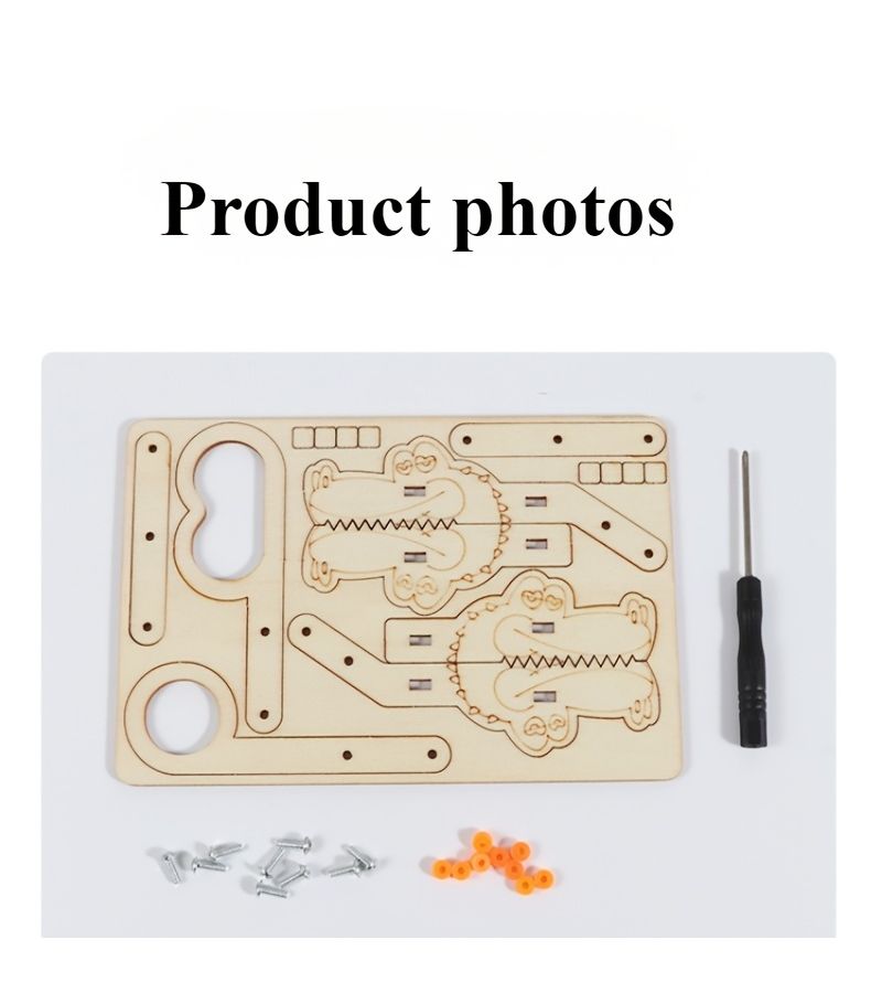 1 مجموعة أدوات بناء روبوت يدوي STEM DIY كف ميكانيكي قابض فيزياء صفية - Image 3
