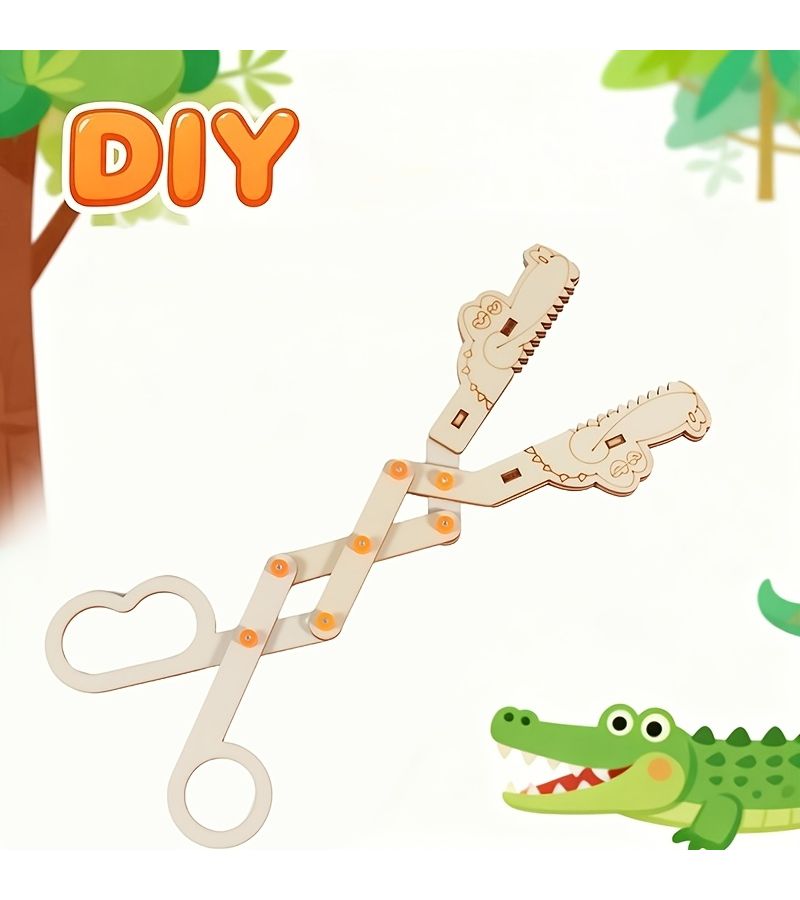1 مجموعة أدوات بناء روبوت يدوي STEM DIY كف ميكانيكي قابض فيزياء صفية - Image 5