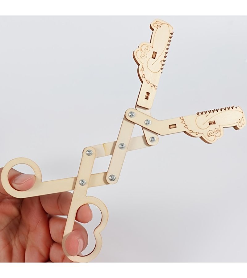 1 مجموعة أدوات بناء روبوت يدوي STEM DIY كف ميكانيكي قابض فيزياء صفية - Image 4