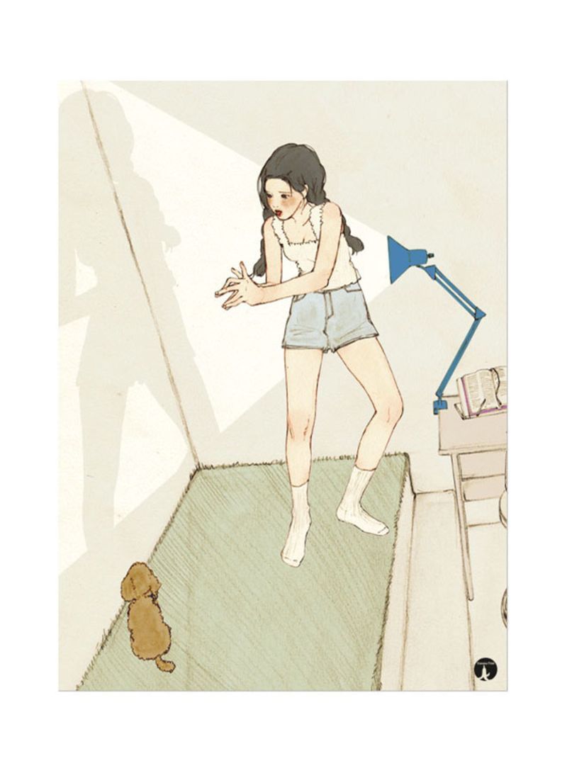 RKN Korean Art Mouse Pad Beige