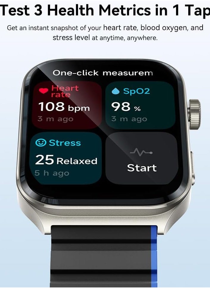 KIESLECT - Kieslect YFT2095EU Ks2 Smart Watch 2.01 Inch Black and blue - Image 1