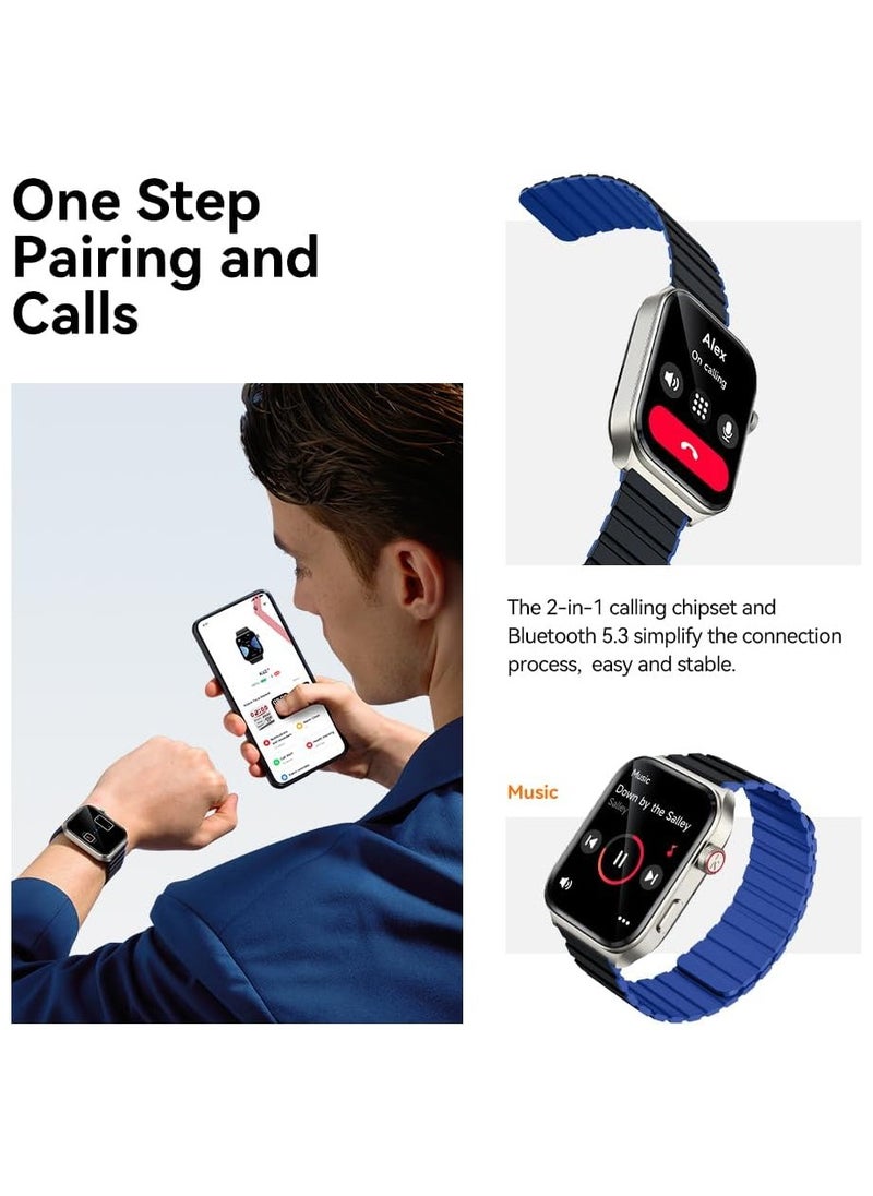 KIESLECT - Kieslect YFT2095EU Ks2 Smart Watch 2.01 Inch Black and blue - Image 1
