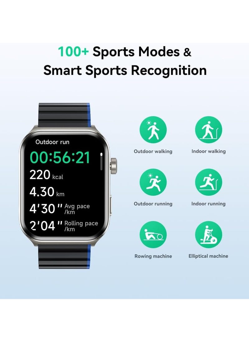 KIESLECT - Kieslect YFT2095EU Ks2 Smart Watch 2.01 Inch Black and blue - Image 1