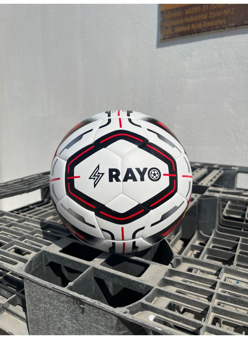 رايو كرة قدم سترايكر 32 لوحة مخيطة آليًا بمقاس 5 | المادة: TPU | متعدد الألوان | للتدريب في الأندية والدوريات والأكاديميات على مستوى المباريات الاحترافية - Image 2