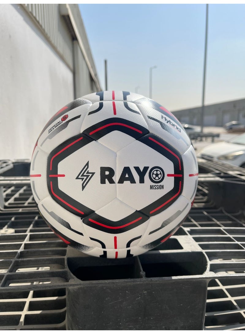 رايو كرة قدم سترايكر 32 لوحة مخيطة آليًا بمقاس 5 | المادة: TPU | متعدد الألوان | للتدريب في الأندية والدوريات والأكاديميات على مستوى المباريات الاحترافية - Image 5