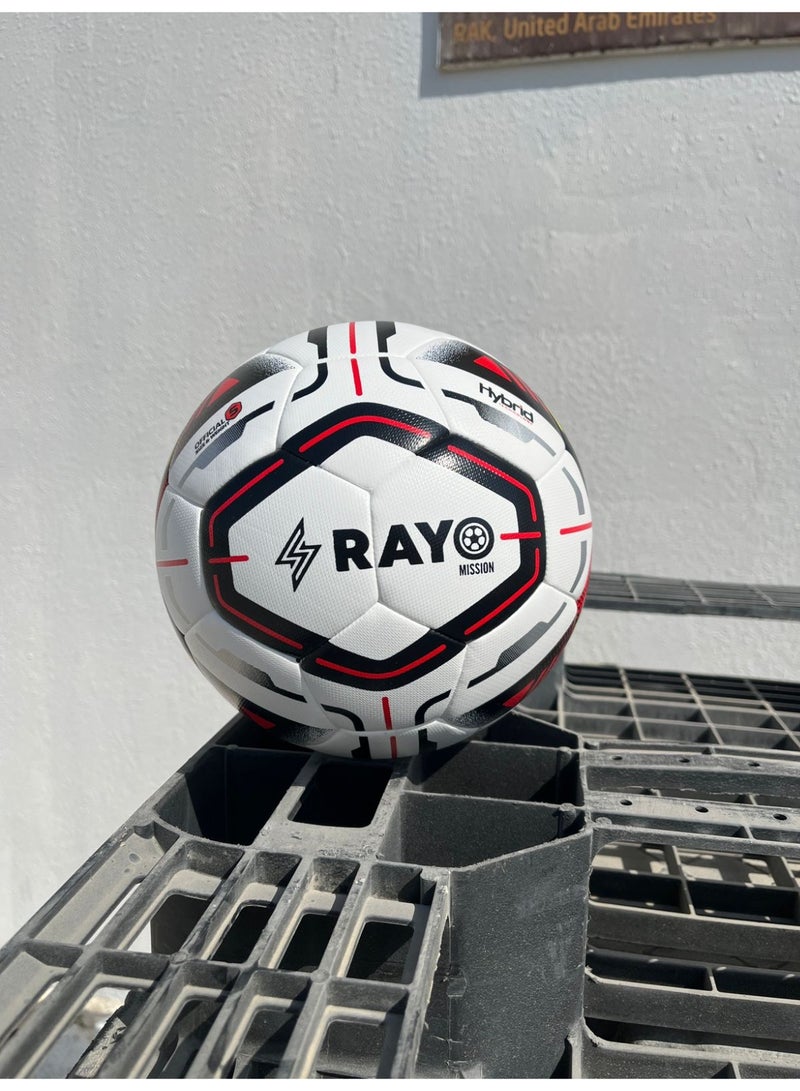 رايو كرة قدم سترايكر 32 لوحة مخيطة آليًا بمقاس 5 | المادة: TPU | متعدد الألوان | للتدريب في الأندية والدوريات والأكاديميات على مستوى المباريات الاحترافية - Image 1