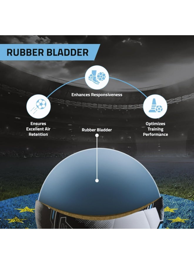 Rayo Striker 32 Panel Machine Stitched Football of Size 5 | Material : TPU | Multicolor | For Training in Clubs, Leagues and Academies Level Professional Matches - Image 3