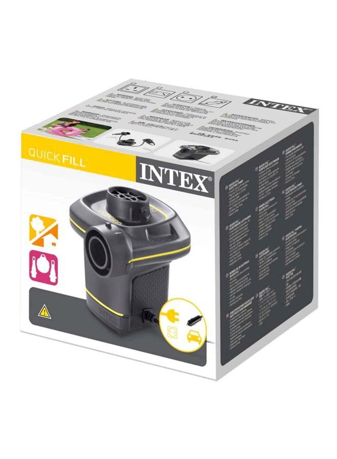 INTEX Quick-Fill AC And DC Electric Pump Black/Yellow - Image 4