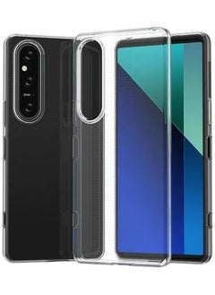 Case Compatible with Sony Xperia 1 VI, Ultra Slim Soft Shockproof Clear Phone Case Durable Full-Body Protective Anti-Scratch Anti-Fall Rugged Transparent Bumper Cover