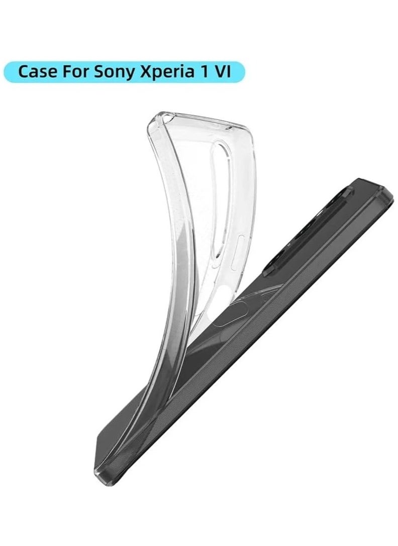 General - Case Compatible with Sony Xperia 1 VI, Ultra Slim Soft Shockproof Clear Phone Case Durable Full-Body Protective Anti-Scratch Anti-Fall Rugged Transparent Bumper Cover - Image 1