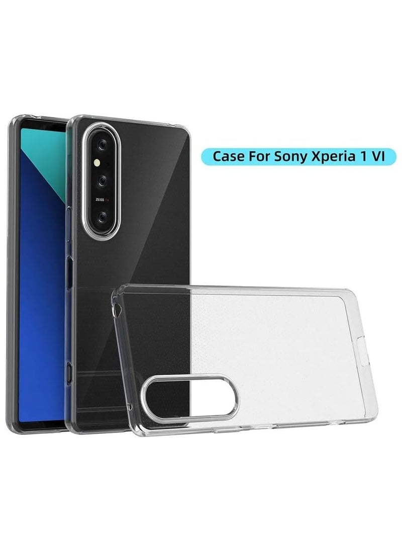 General - Case Compatible with Sony Xperia 1 VI, Ultra Slim Soft Shockproof Clear Phone Case Durable Full-Body Protective Anti-Scratch Anti-Fall Rugged Transparent Bumper Cover - Image 1