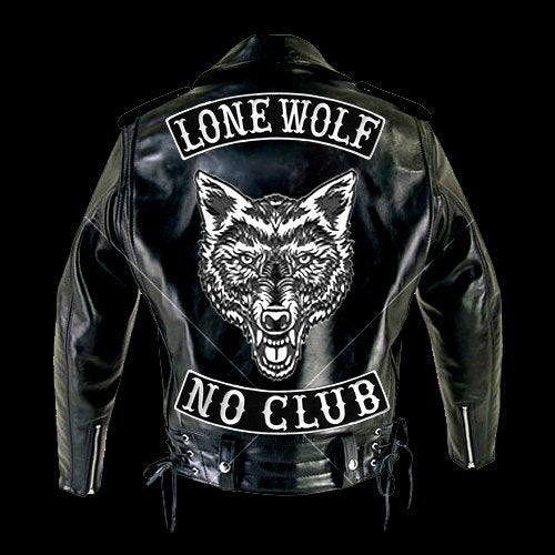VEGASBEE® NO Club Patch Embroidered Iron-On Patch Biker Jacket Rider Vest Bottom Rocker 12" USA Original (Black-White) - Image 4