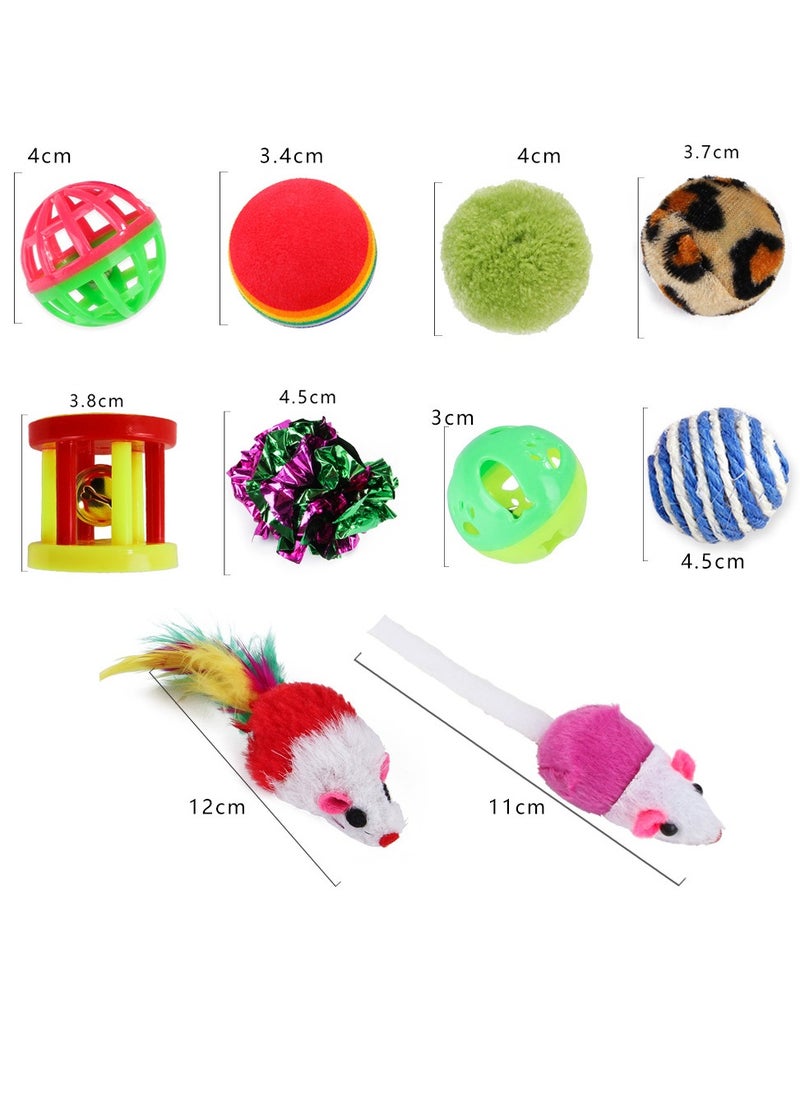 26-Piece Funny Cat Teaser Pole and Pet Toys
