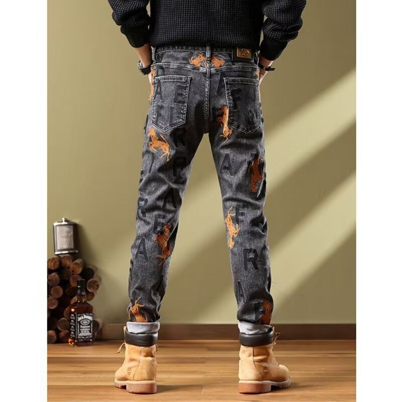 Unisex Casual Daily Denim Jeans - Image 5