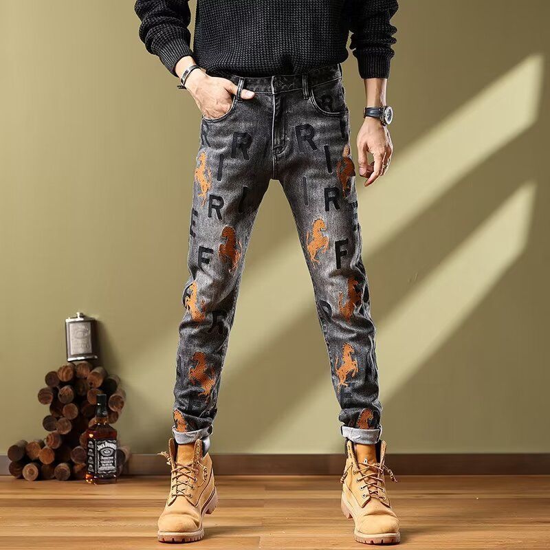 Unisex Casual Daily Denim Jeans - Image 1