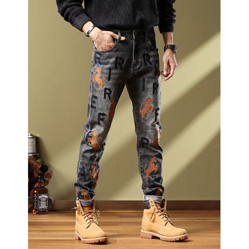 Unisex Casual Daily Denim Jeans - Image 3