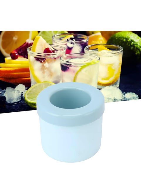 Silicone Ice Cube Maker Mold, Reusable Small Cylinder Ice Tray Maker, Food Grade Silicone And Abs Material, Ice Cube Bucket, For Cocktails