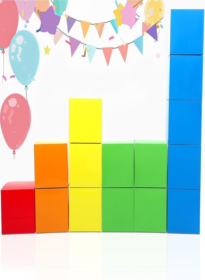 Oitnlaughter 15PCS Number Party Blocks for Number Birthday Party Decoration Colorful Blocks Party Background Prop Boxes Classroom Numbers One to Five Blocks Decoration for Kids School Home Parties Supplies - Image 1