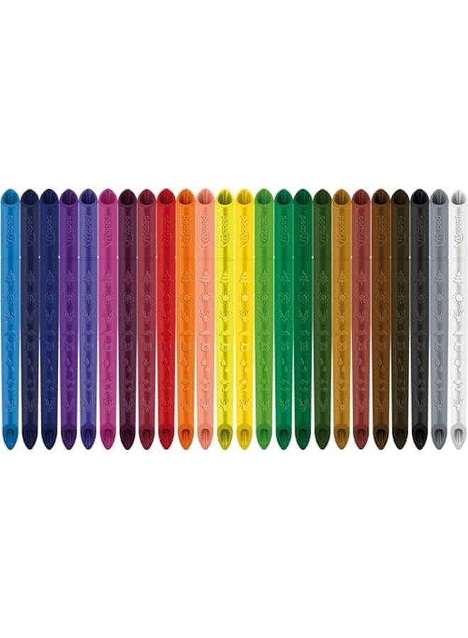 Maped Colour Peps Infinity Colouring Pencils Pack Of 24 100 Percent Coloured Lead No Sharpening Necessary 100 Percent Usable Soft And Very Comfortable On Paper - Image 3