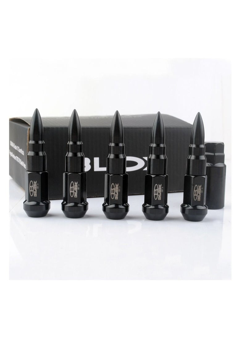 Royal BLOX Core Shell Type Lock Nut Kit BLACK ISO898-6 Grade 10 Forged Aluminum 7075-T6 Shel Nuts  - Image 1