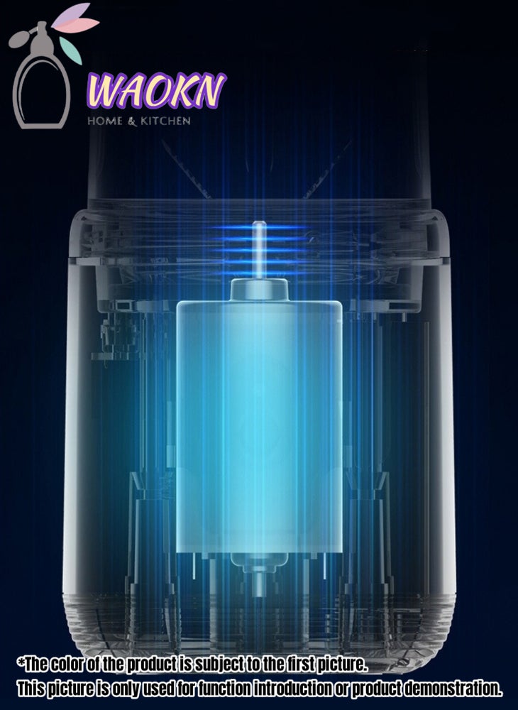 WAOKN Portable Fruit Blender Personal Juice Cup for Smoothies Wireless Rechargeable Mixer For Travel Sports Office School Juice Cup Powerful Blades Cordless Juicer For All Kinds Of Fruits With An Extra Lid - Image 4