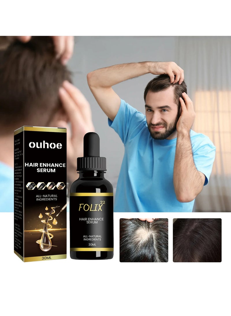 OUHOE - Hair Thickening Serum, Natural Ingredients Hair Growth Oil, Nourishing Hair Growth Scalp Treatment Oil,  Anti Hair Loss Hair Treatment Essence For Thinning And Damaged Hair - Image 1