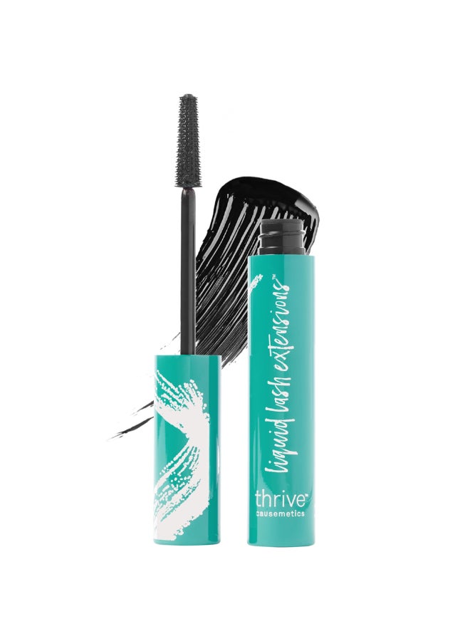 Thrive Causemetics Liquid Lash Extensions Mascara Tubing Thrive Mascara Lengthening Volumizing Curling Smudge Proof Washable No Clumping or Flaking Vegan Cruelty Free Brynn Rich Black - Image 2