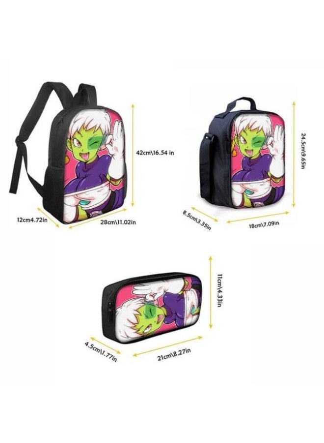 general Common universal printed backpack - three-piece backpack combination (available for students, children, friends on outings, mountain climbing, etc.) - 96 - Image 3