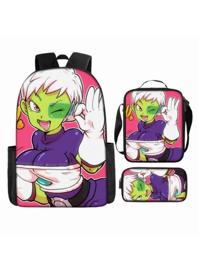 general Common universal printed backpack - three-piece backpack combination (available for students, children, friends on outings, mountain climbing, etc.) - 96 - Image 2