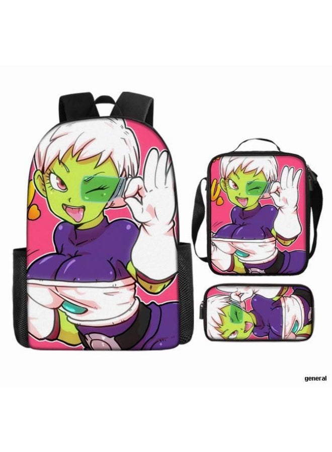 general Common universal printed backpack - three-piece backpack combination (available for students, children, friends on outings, mountain climbing, etc.) - 96 - Image 1