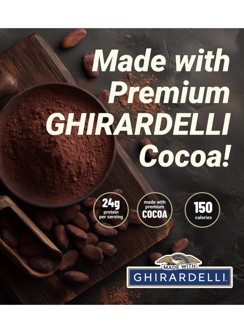 ProSupps Ghirardelli Whey Protein 30 serving 2.57lb Rich Chocolate - Image 5