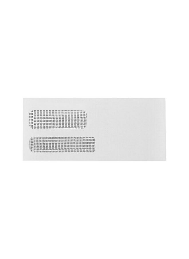 Blue Summit Supplies - 500 No. 9 Double Window Security Envelopes Designed For Quickbooks Invoices And Business Statements With Self Seal Peel And Seal Flap Number 9 Size 3 7/8 Inch X 8 7/8 Inch - Image 1