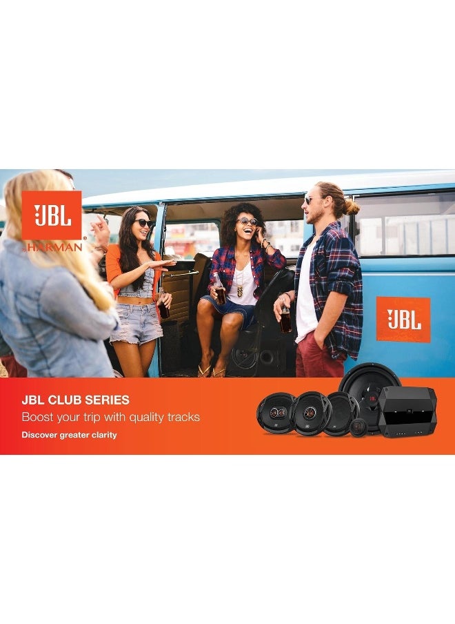 JBL - Jbl Club 605Csq 2-Way Car Audio System - 285 Watt Component Car Speaker Set With 160Mm Carbon Fibre Car Woofer, Silk Dome Tweeter And Filters - Image 1
