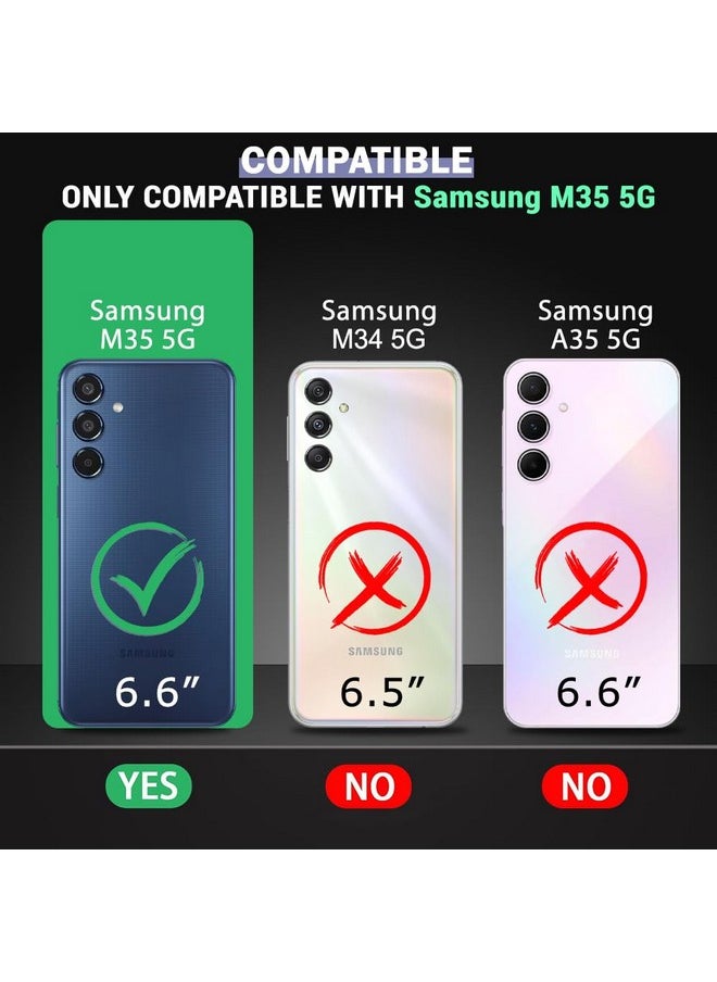 ذا جيفت كارت جراب خلفي مقاوم للصدمات Ultra-Hybrid من TheGiftKart لهاتف Samsung Galaxy M35 5G | حماية للكاميرا | جراب خلفي صلب لهاتف Samsung Galaxy M35 5G (PC & TPU، ظهر شفاف للغاية، جوانب سوداء)  - Image 2