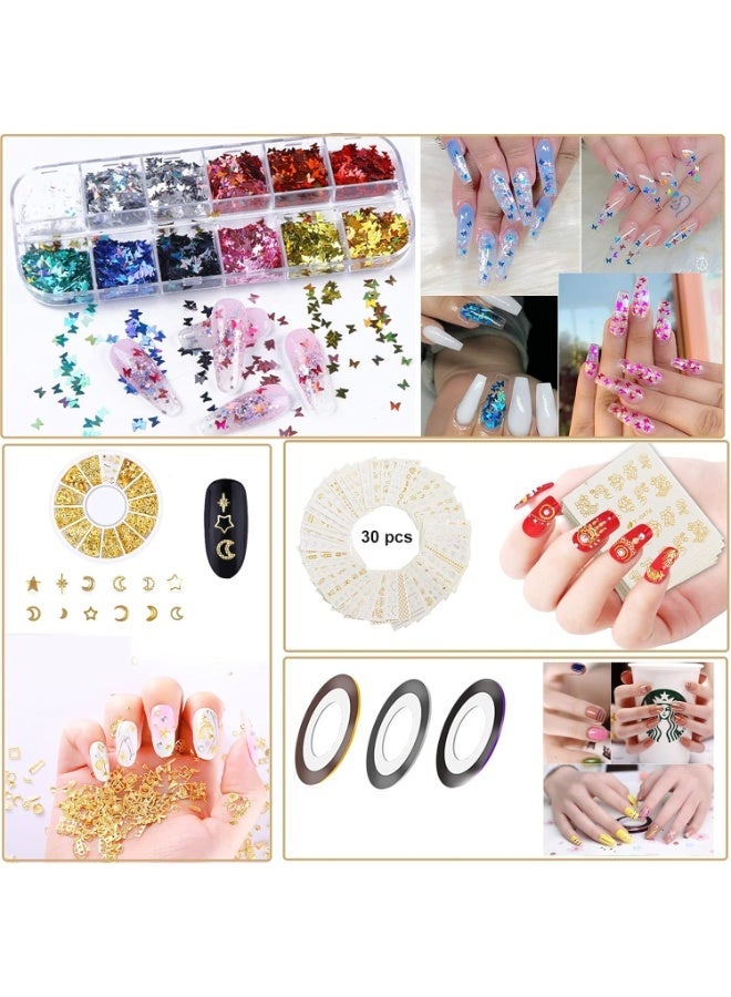 Arabest Upgrad 116 PCS Portable Electric Nail Drill Polish File Kit with 120W UV LED Nail Lamp Gel Manicure Dryer Lamp,Acrylic Nails Gel Polishing Shape Tools Supplies Set,Manicure Pedicure Nail Files DIY - Image 5