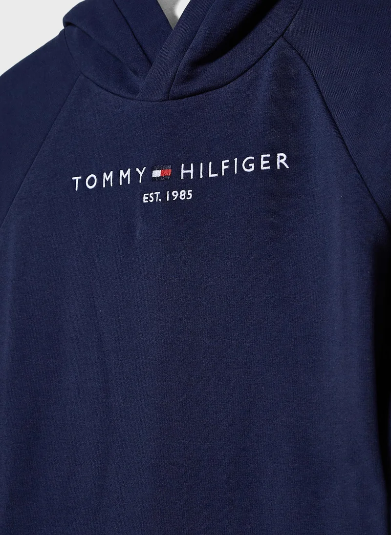 TOMMY HILFIGER Little Logo Hooded Dress