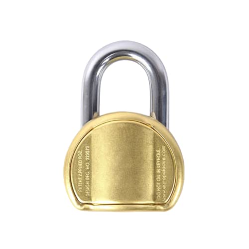 Europa L365BM Brass Padlock | High-Security Dimple Key Lock | Durable Brass Body | Anti-Cut Hardened Shackle | Rust-Resistant | 4 Dimple Keys Included | Pack of 1 for Home & Office Security - Image 2