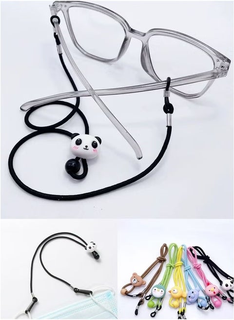 6Pack of Children's Glasses With Hat With Mask Strap Adjustable Stretch for Boys and Girls