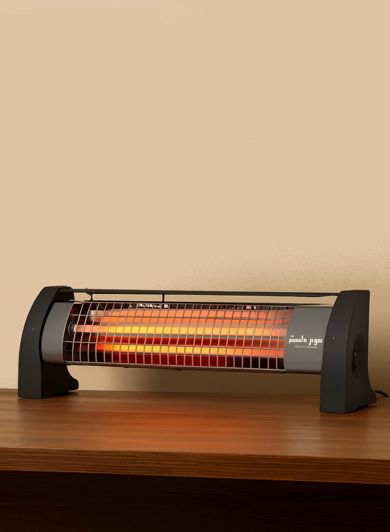 Home Master Powerful Home Electric Heater with 3 Heating Tubes – Fast and Efficient Heat Distribution for Warming Rooms in Winter – Safe and Easy-to-Move Design with Stable Base – 1200W Model HM-2296 - Image 1