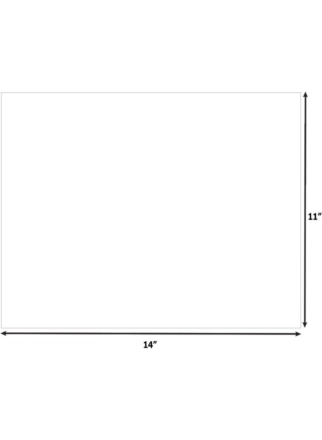 Artskills 11" X 14" Poster Board School And Craft Supplies, 5-Pack, White - Image 2