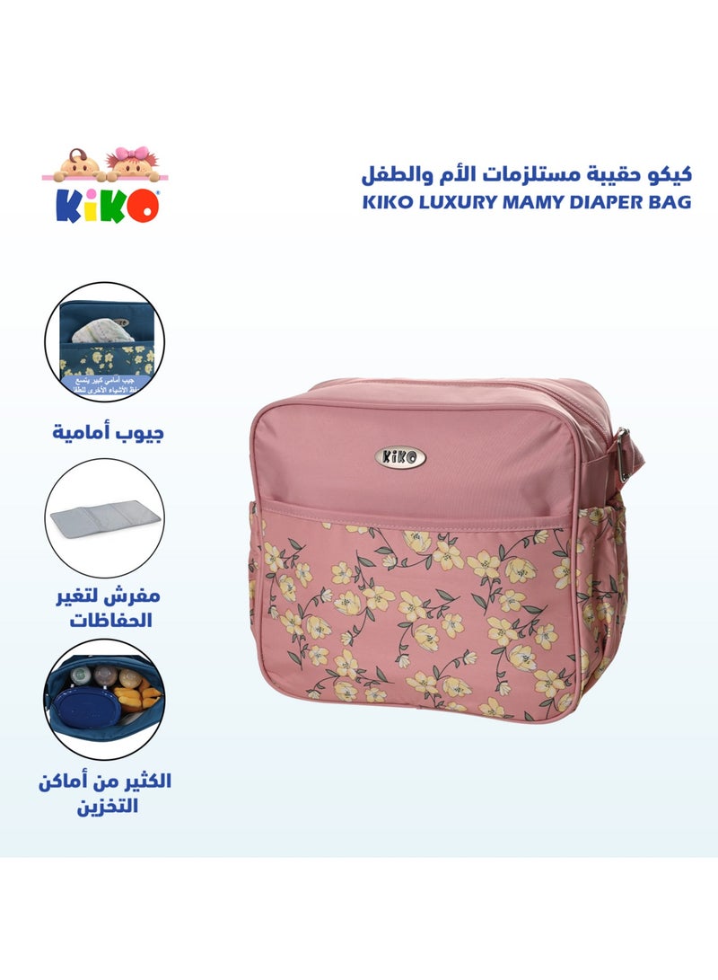Kiko Luxury Mamy Diaper Bag-Pink - Image 4