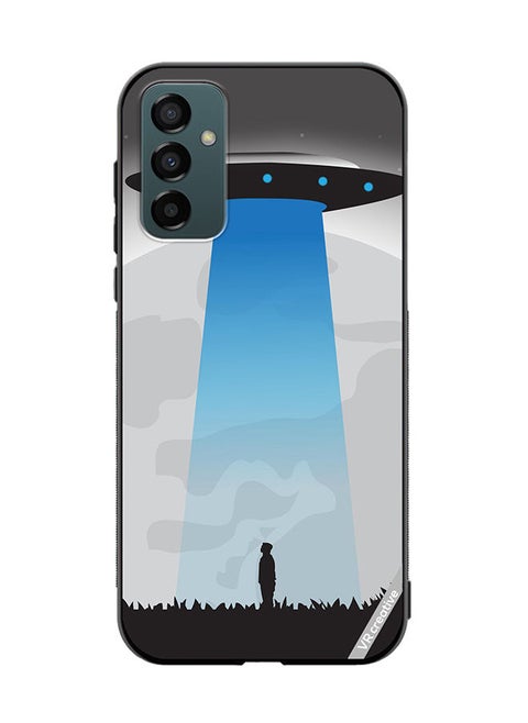 Protective Case Cover For Samsung Galaxy M23 Ufo Sighting In Full Moon Design Multicolour